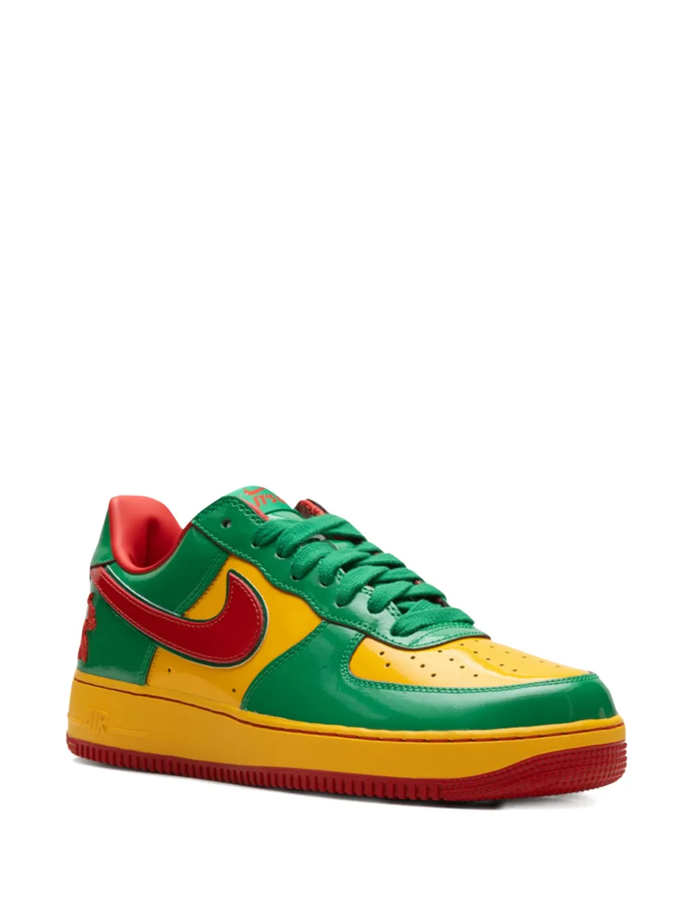 Nike x Lil Yachty Concrete Boys Air Force 1 Low "Lucky Green Mystic Red" sneakers Groen