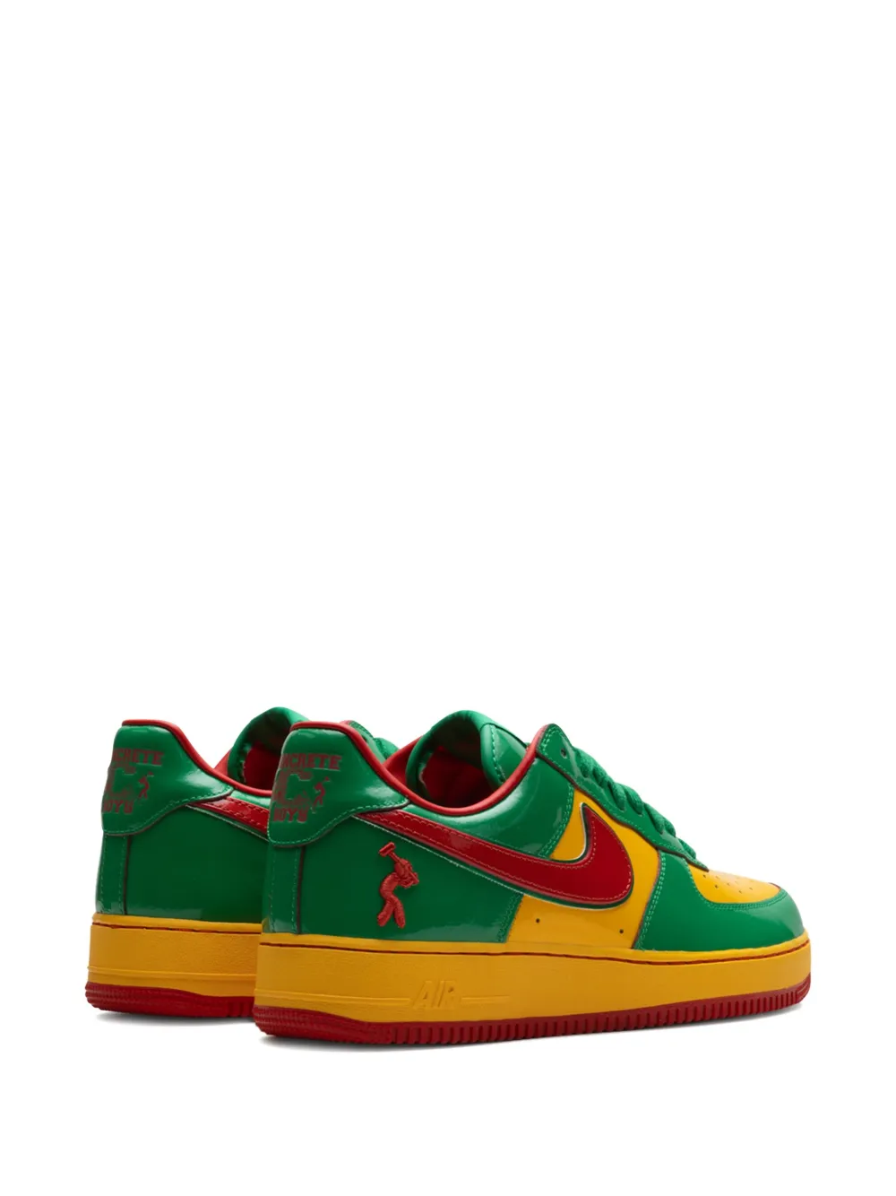Nike x Lil Yachty Concrete Boys Air Force 1 Low "Lucky Green Mystic Red" sneakers Groen