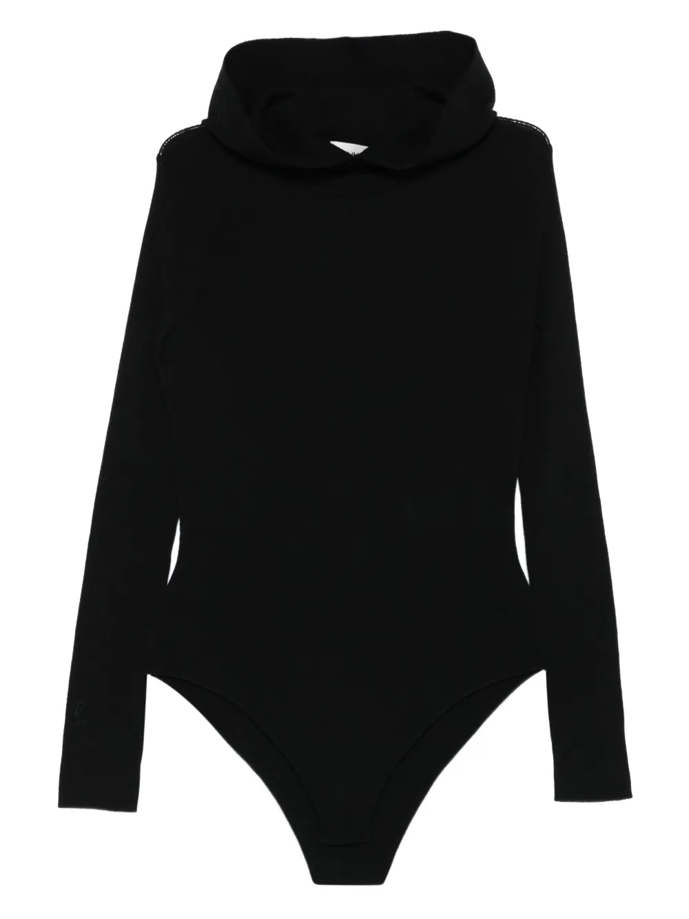 P.A.R.O.S.H. hooded ribbed bodysuit | Black | Image 1