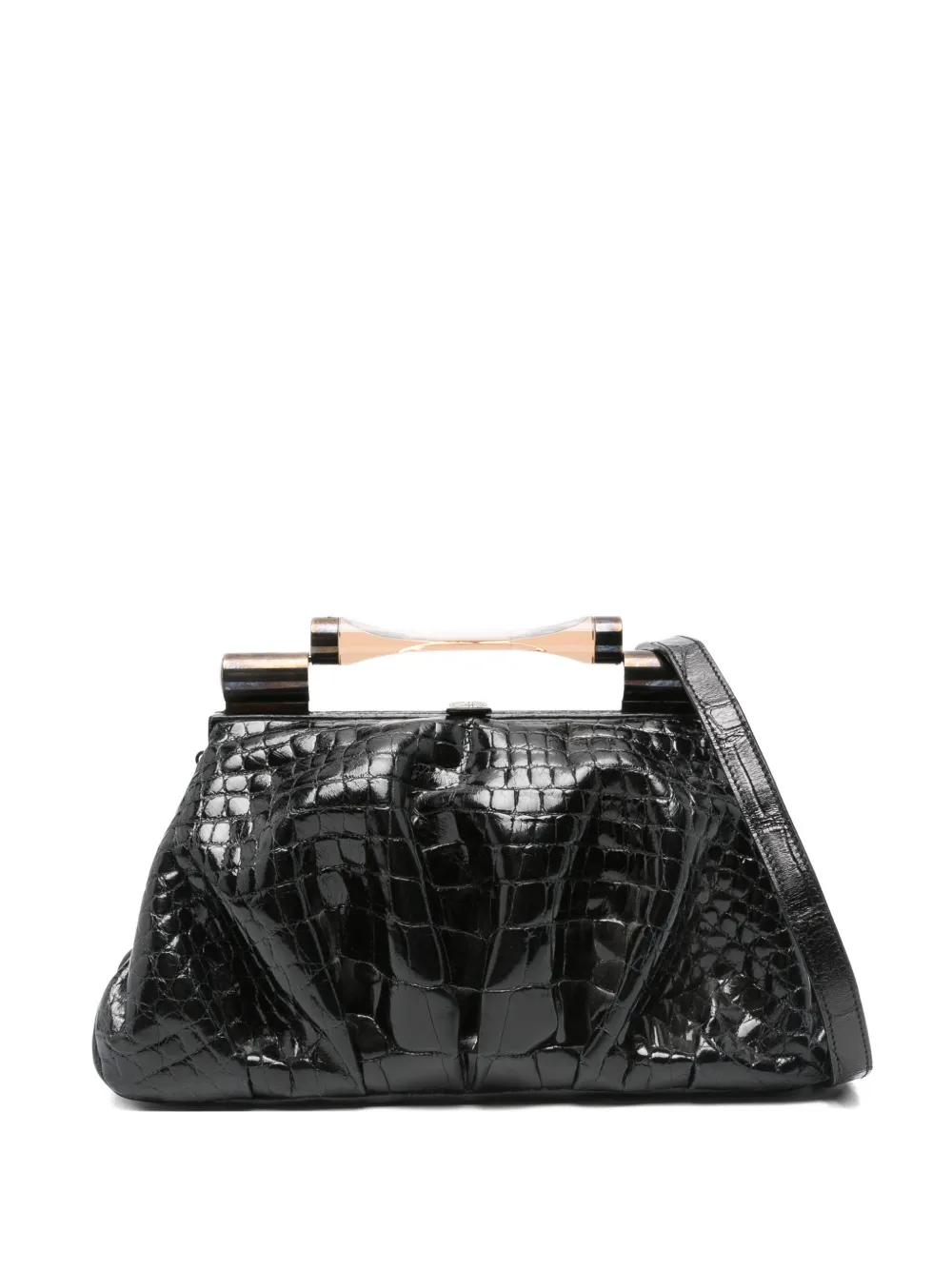 Giorgio Armani Pre-Owned Borsa a spalla anni 2000 - Nero