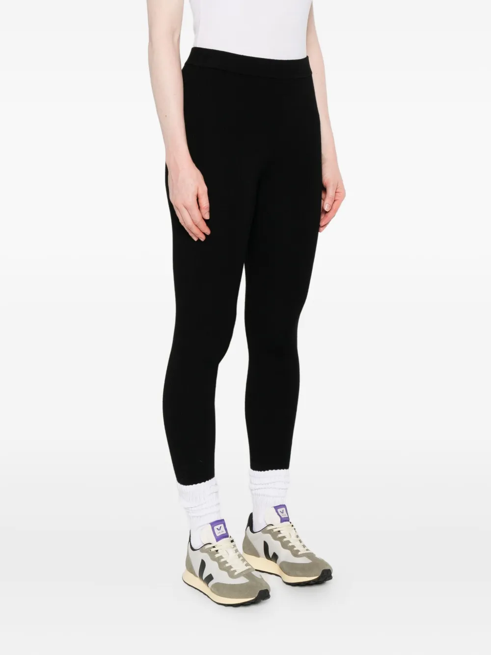 P.A.R.O.S.H. Wollen legging Zwart