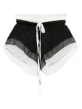 Ann Demeulemeester velvet drawstring shorts - Black