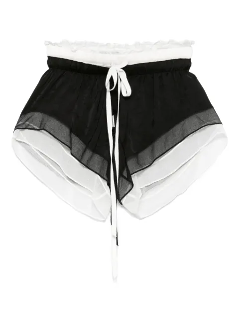 Ann Demeulemeester velvet drawstring shorts