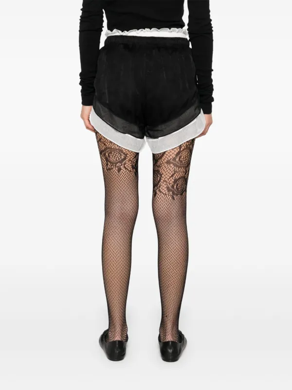 Ann Demeulemeester  ショートパンツ Ann Demeulemeester ベルベット ドローストリング ショート