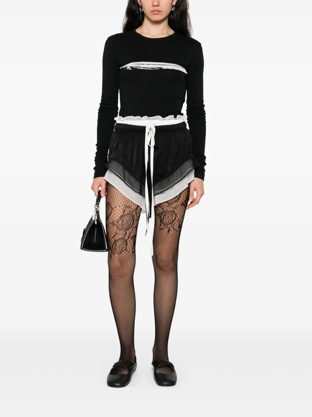 Ann Demeulemeester velvet drawstring shorts | Short Shorts | Image 2