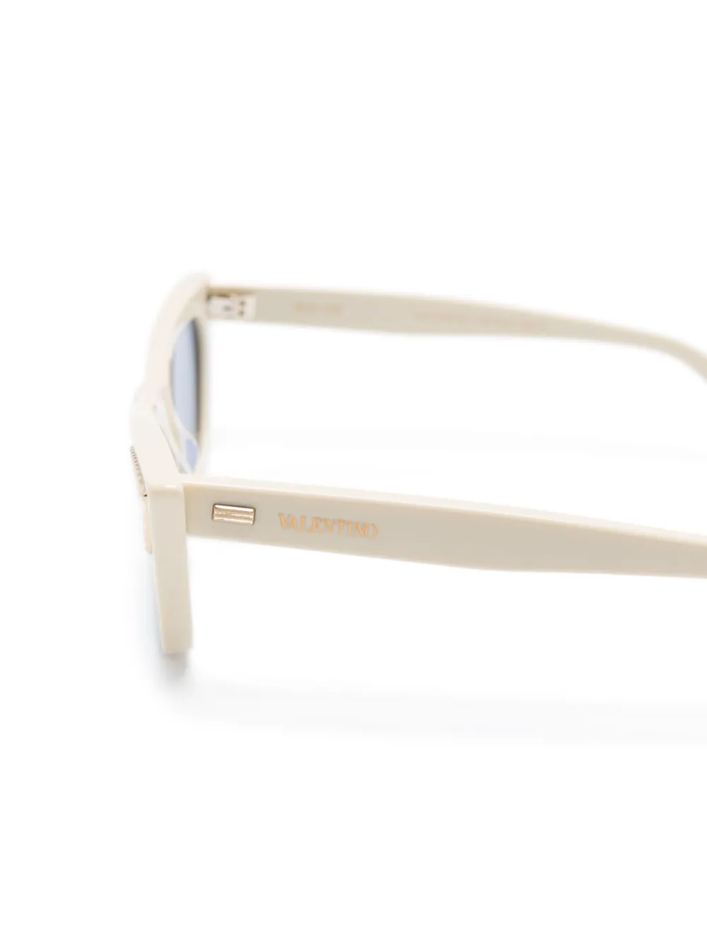 VALENTINO GARAVANI EYEWEAR Zonnebril met logoprint Beige