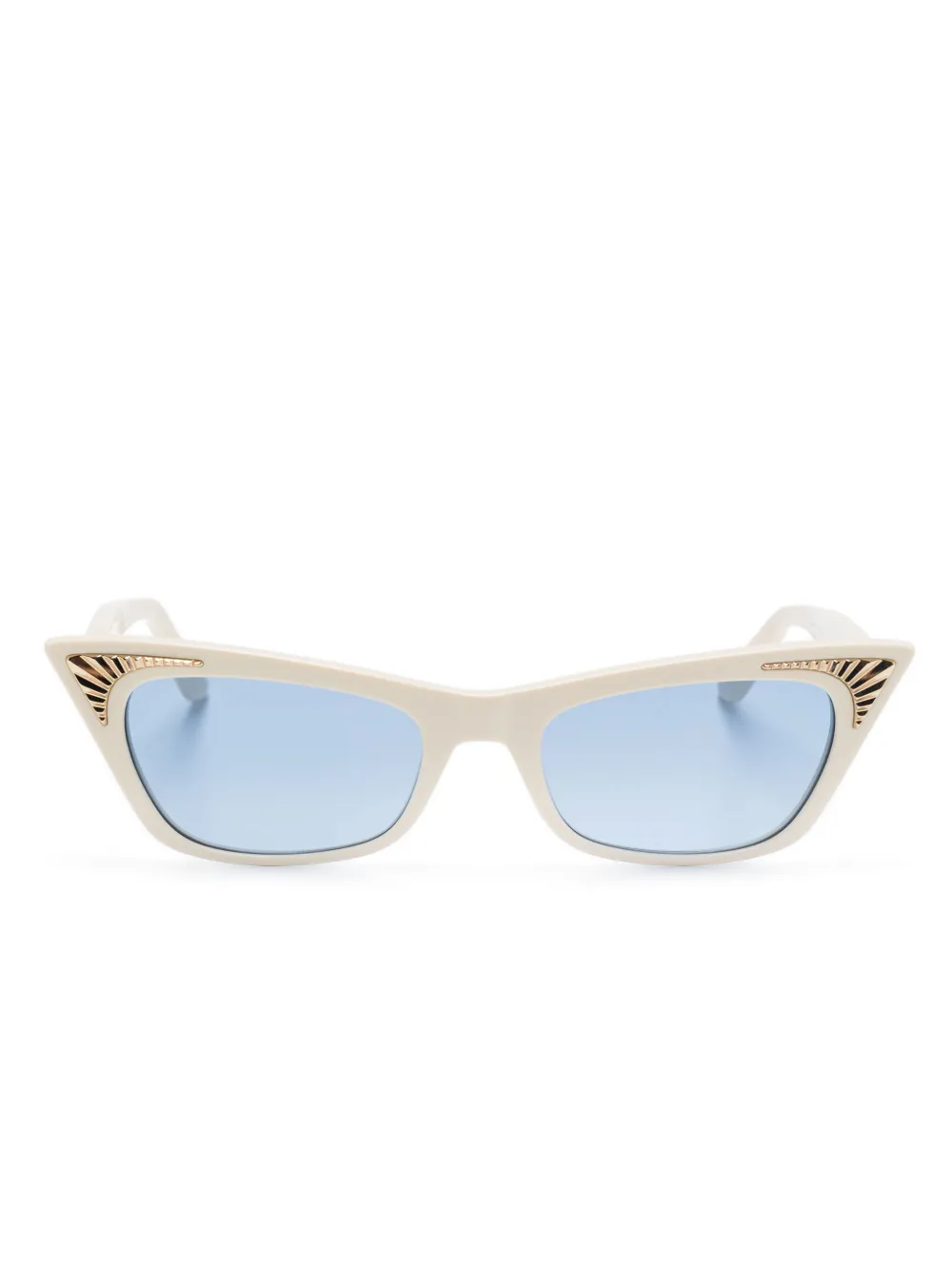 VALENTINO GARAVANI EYEWEAR Zonnebril met logoprint Beige