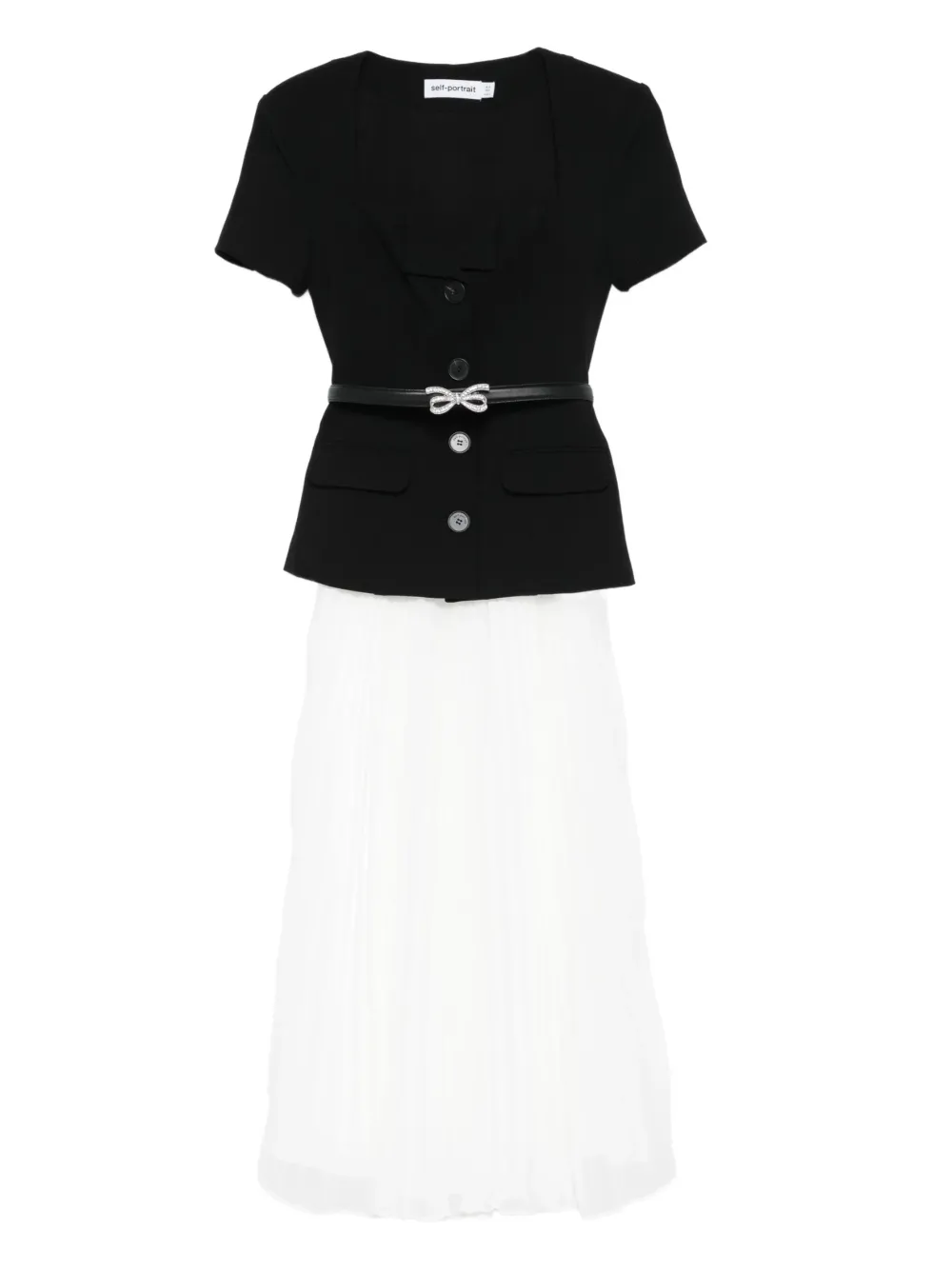 Платье миди с коротким рукавом для автопортрета