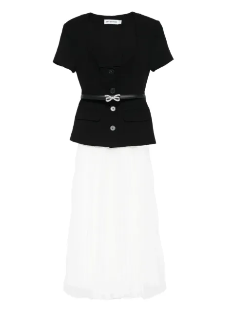 Self-Portrait short sleeve midi dress
