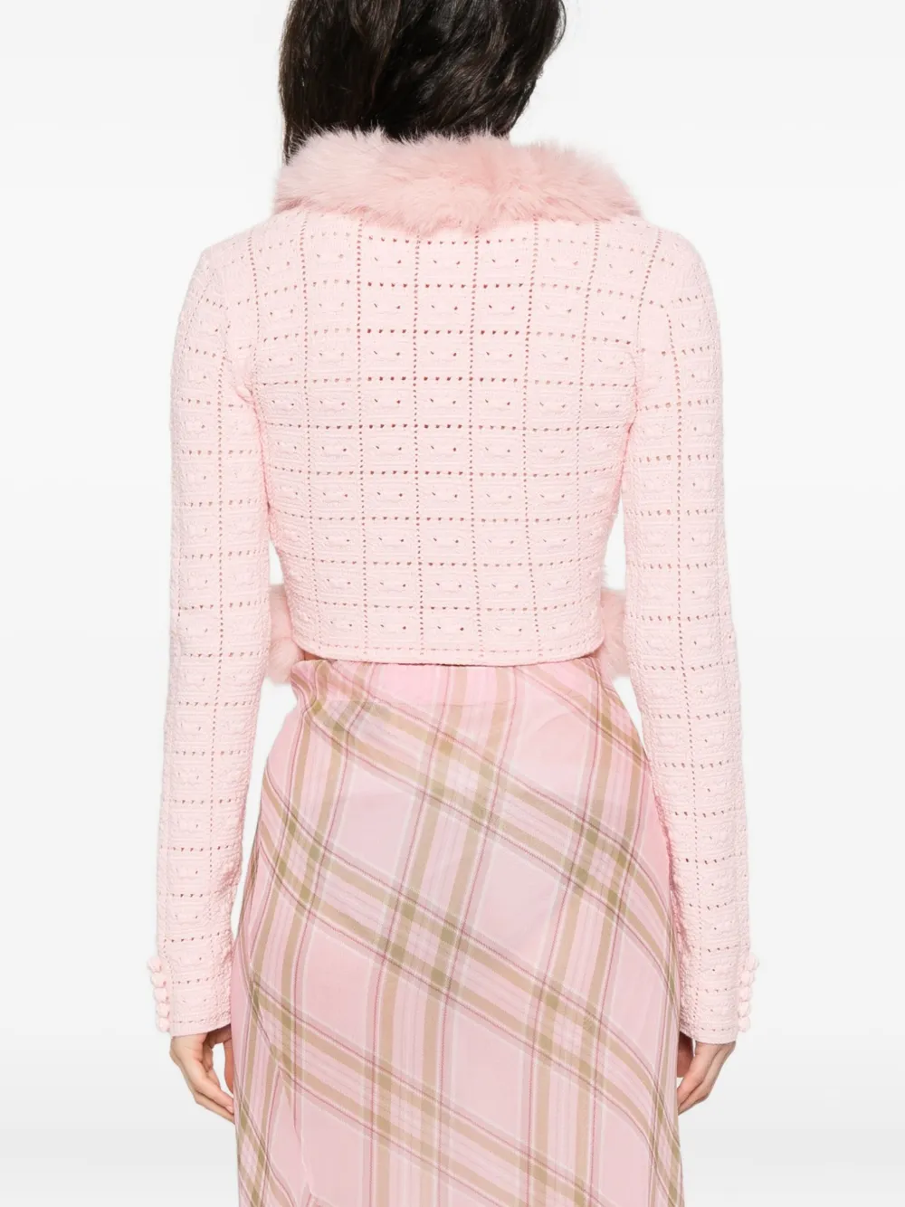 Self-Portrait Vest van katoenmix Roze