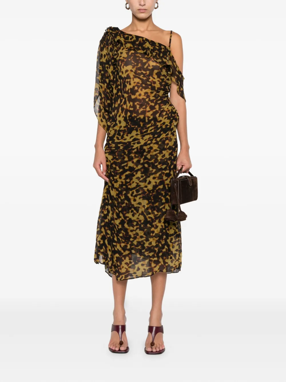 Christopher Esber ruffle-trimmed drape top | Blouses | Image 2