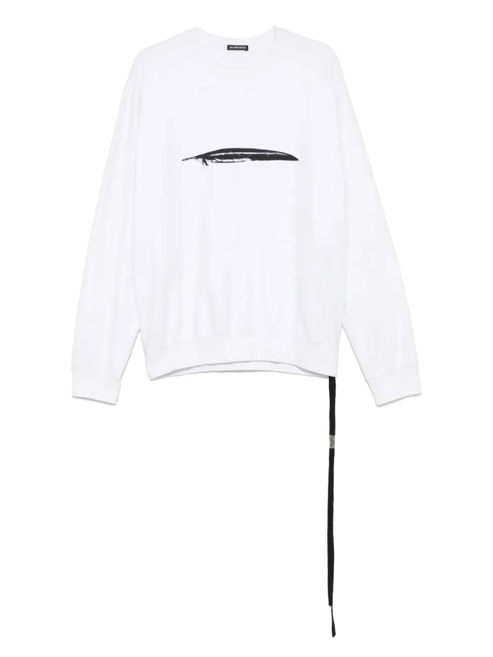 Ann Demeulemeester Felpa leggera in cotone - Bianco