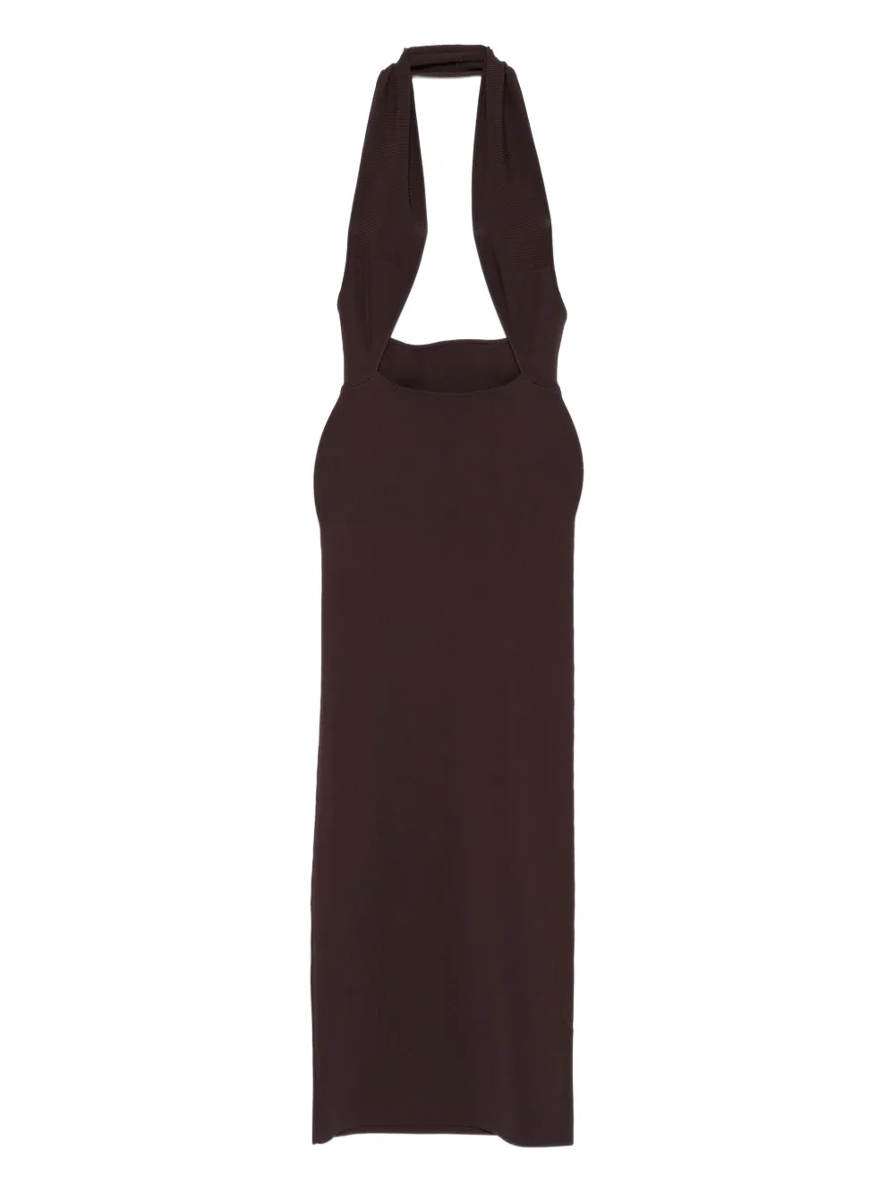Christopher Esber Slope halter-neck maxi dress | Brown | Image 1