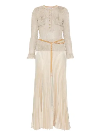 self portrait gold lurex dress self-portrait - Gold Lurex Knit Mini Dress main image 1