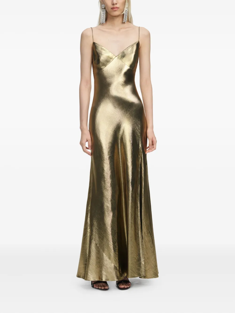 Self-Portrait robe longue à effet métallisé | Robes de soirée & robes de cocktail | Image 2