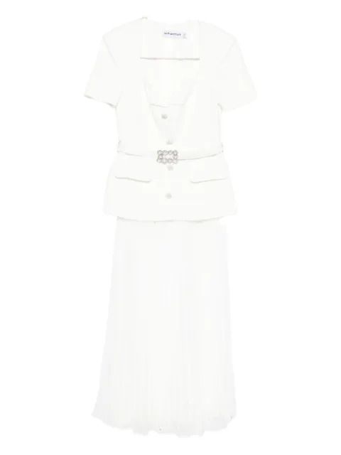 Self-Portrait v-neck midi dress