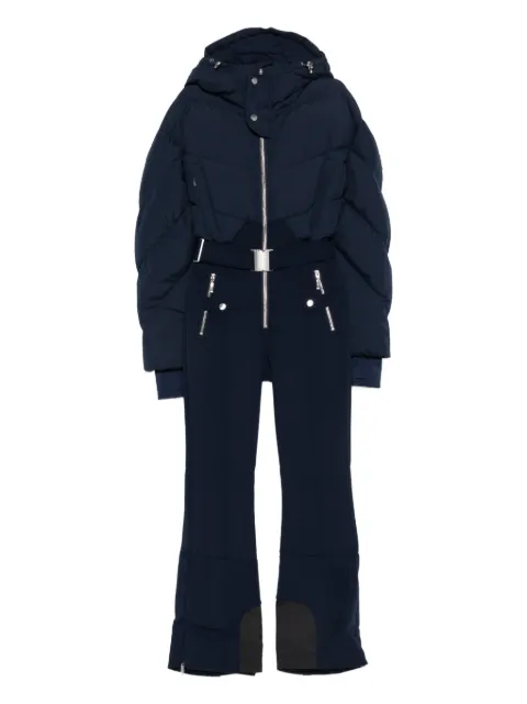Cordova hooded belted-waist padded ski suit 