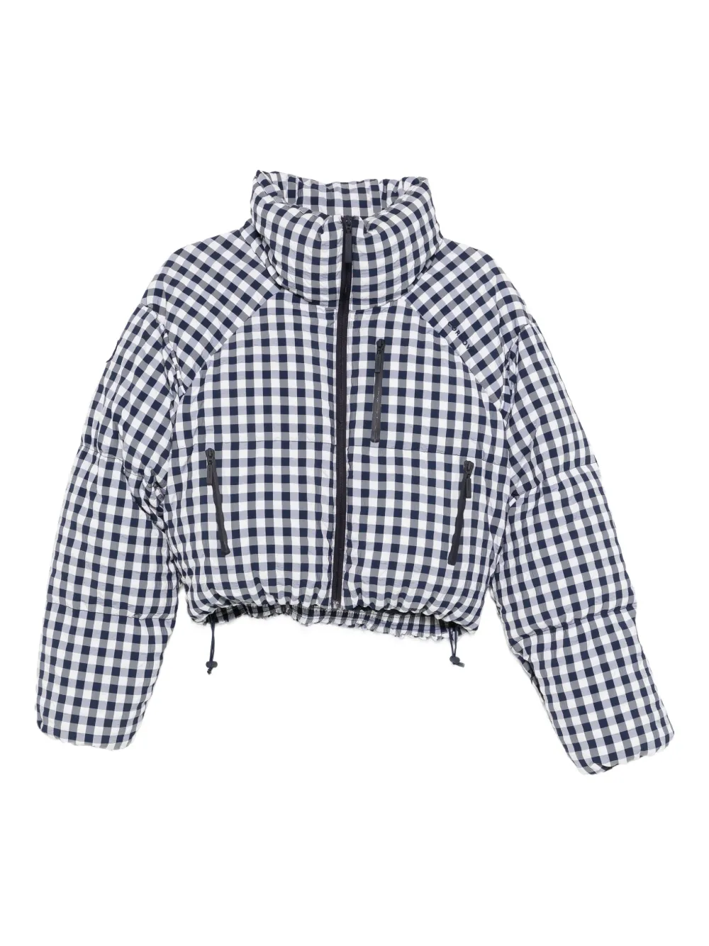 Cordova Cortina checkered puffer ski jacket | White | Image 1