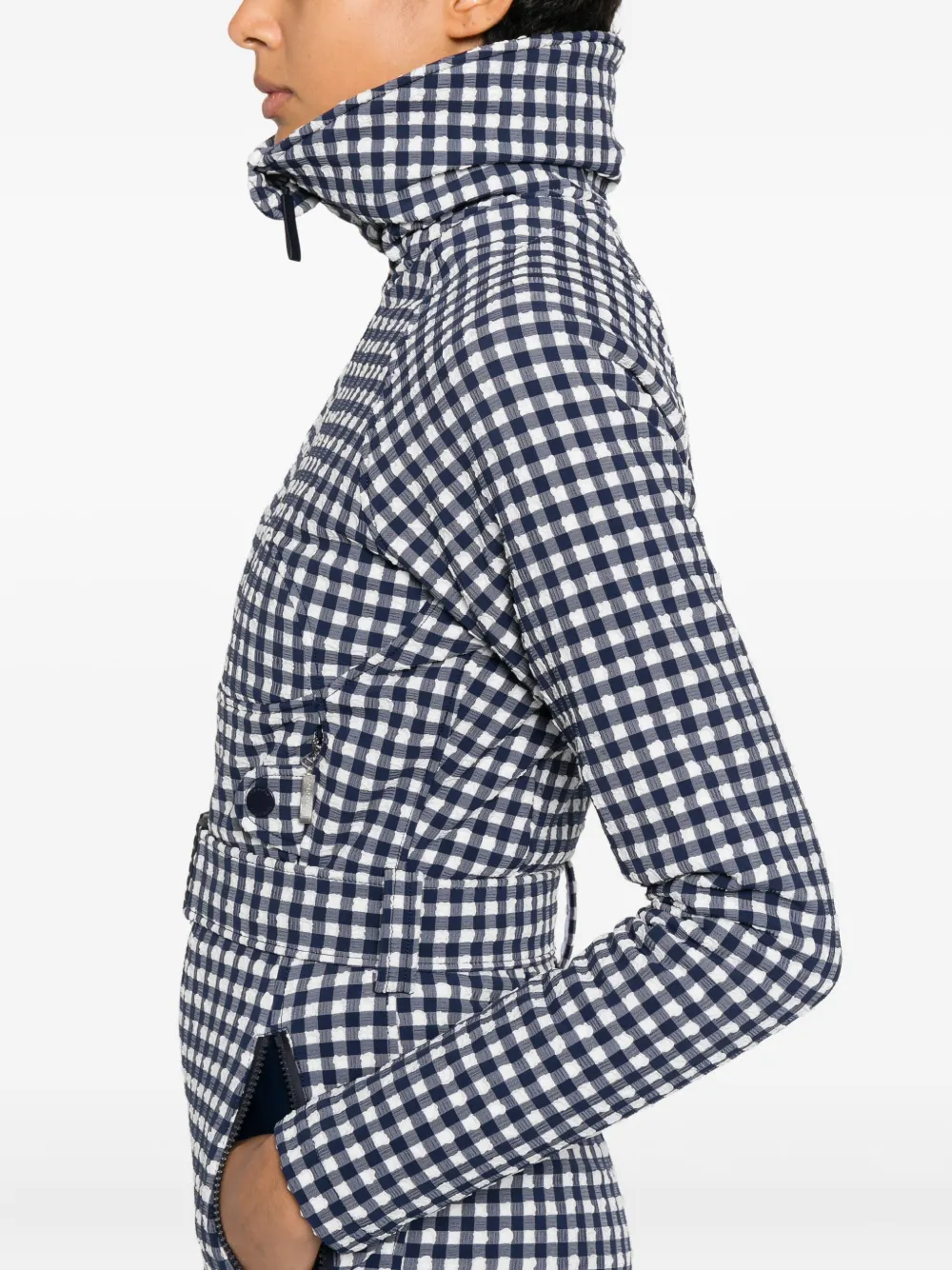 Cordova Chatel geruit skipak met ceintuur Blauw