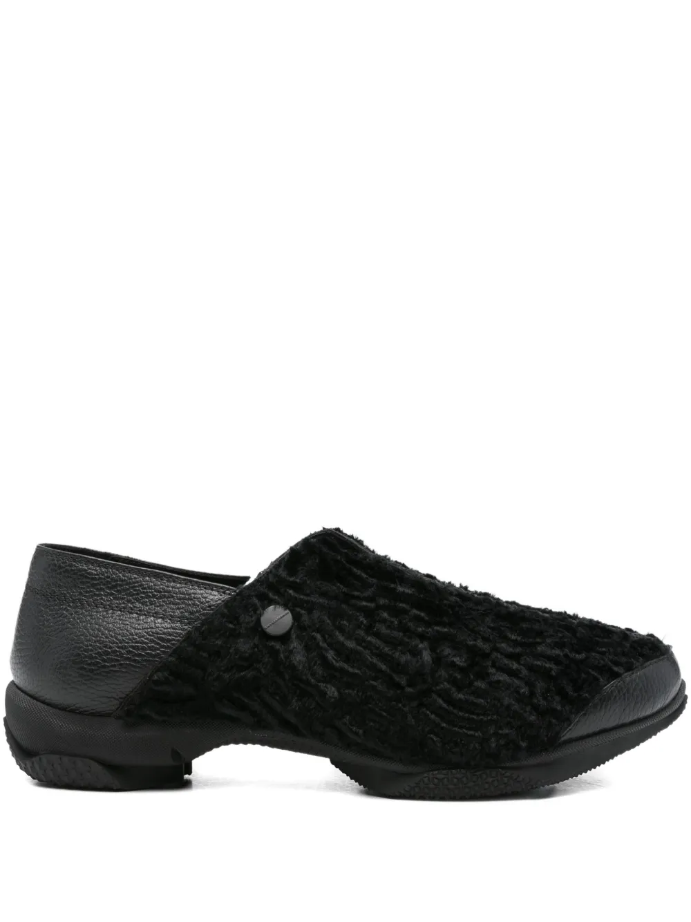 Kiko Kostadinov Vig textured slip-on loafers - Nero