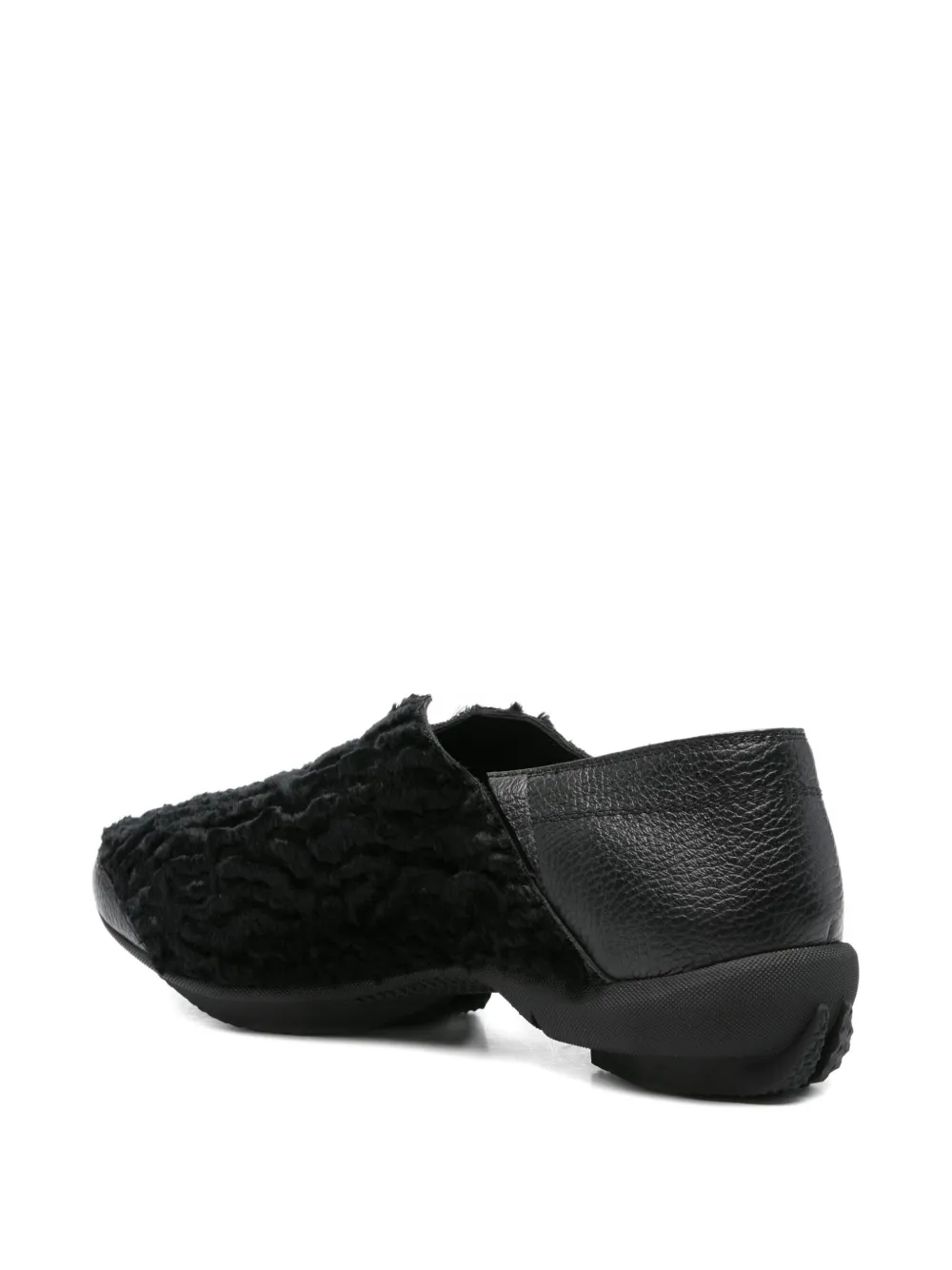 Kiko Kostadinov Vig Textured slip-on Loafers | Black | FARFETCH