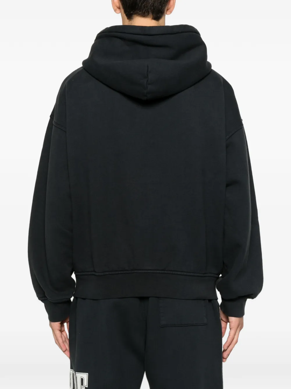 RHUDE Parcours Saint-Cloud zip-fastening hoodie Zwart