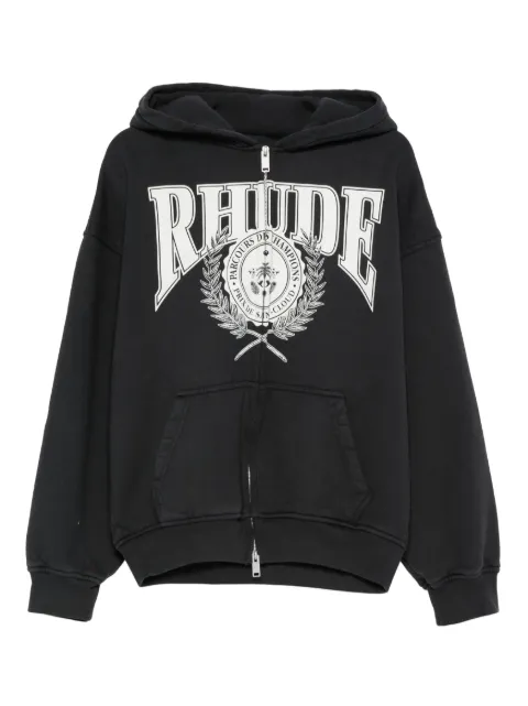 RHUDE Parcours Saint-Cloud zip-fastening hoodie