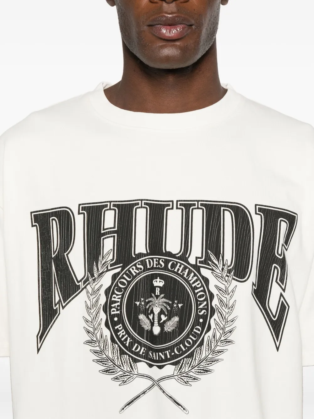 RHUDE Parcours Des Saint-Cloud T-shirt Wit