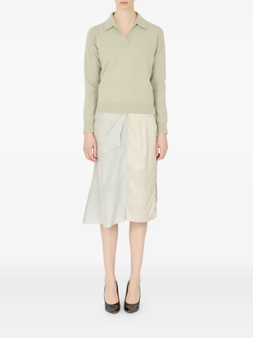 Maison Margiela Trui met polokraag Beige