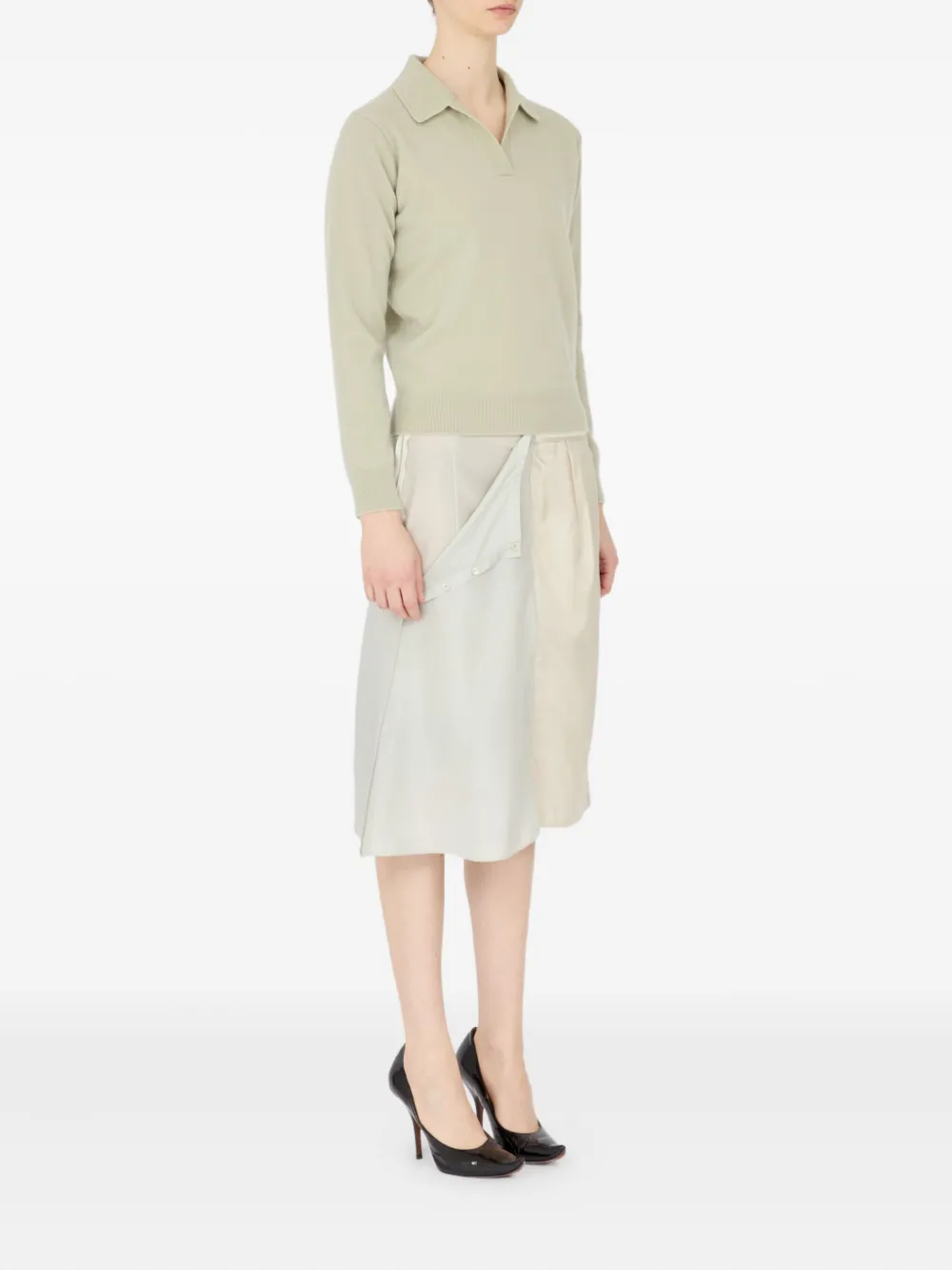 Maison Margiela Trui met polokraag Beige