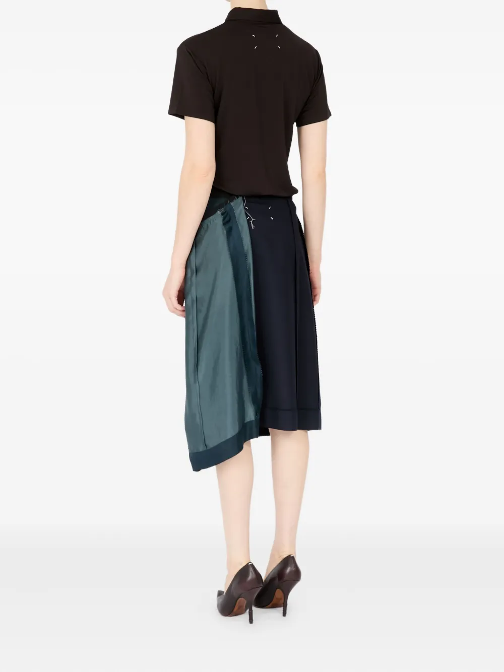 Maison Margiela Polotop met drie knopen Bruin