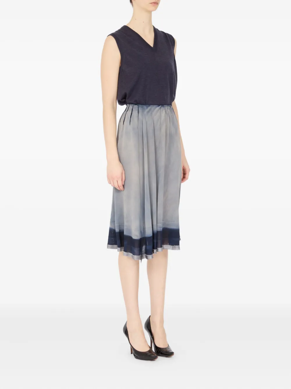 Maison Margiela Rok met print Blauw