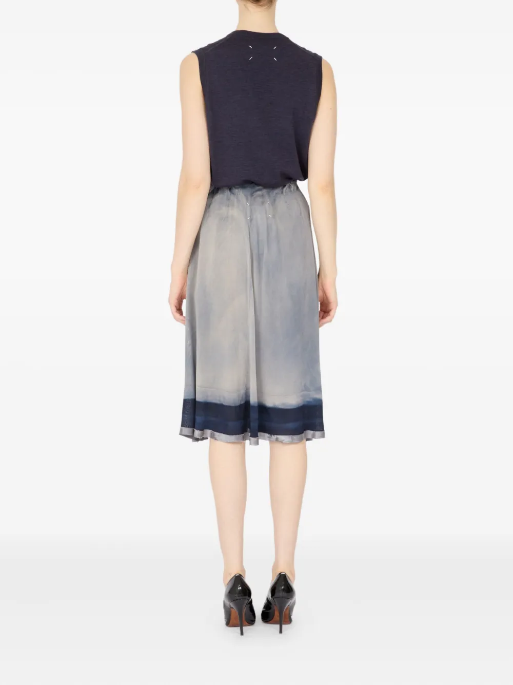 Maison Margiela Rok met print Blauw