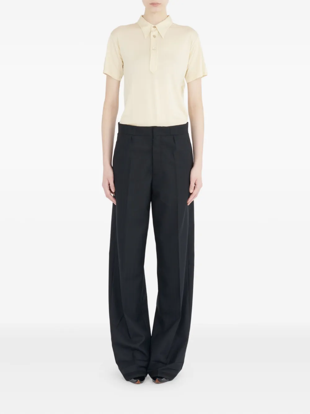 Maison Margiela Jersey poloshirt - Wit