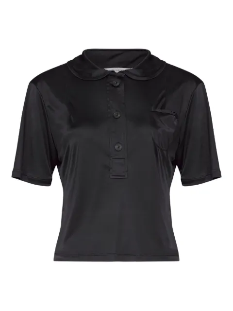 Maison Margiela satin polo shirt