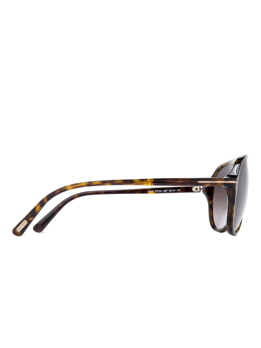 TOM FORD Zonnebril met oversized montuur Beige