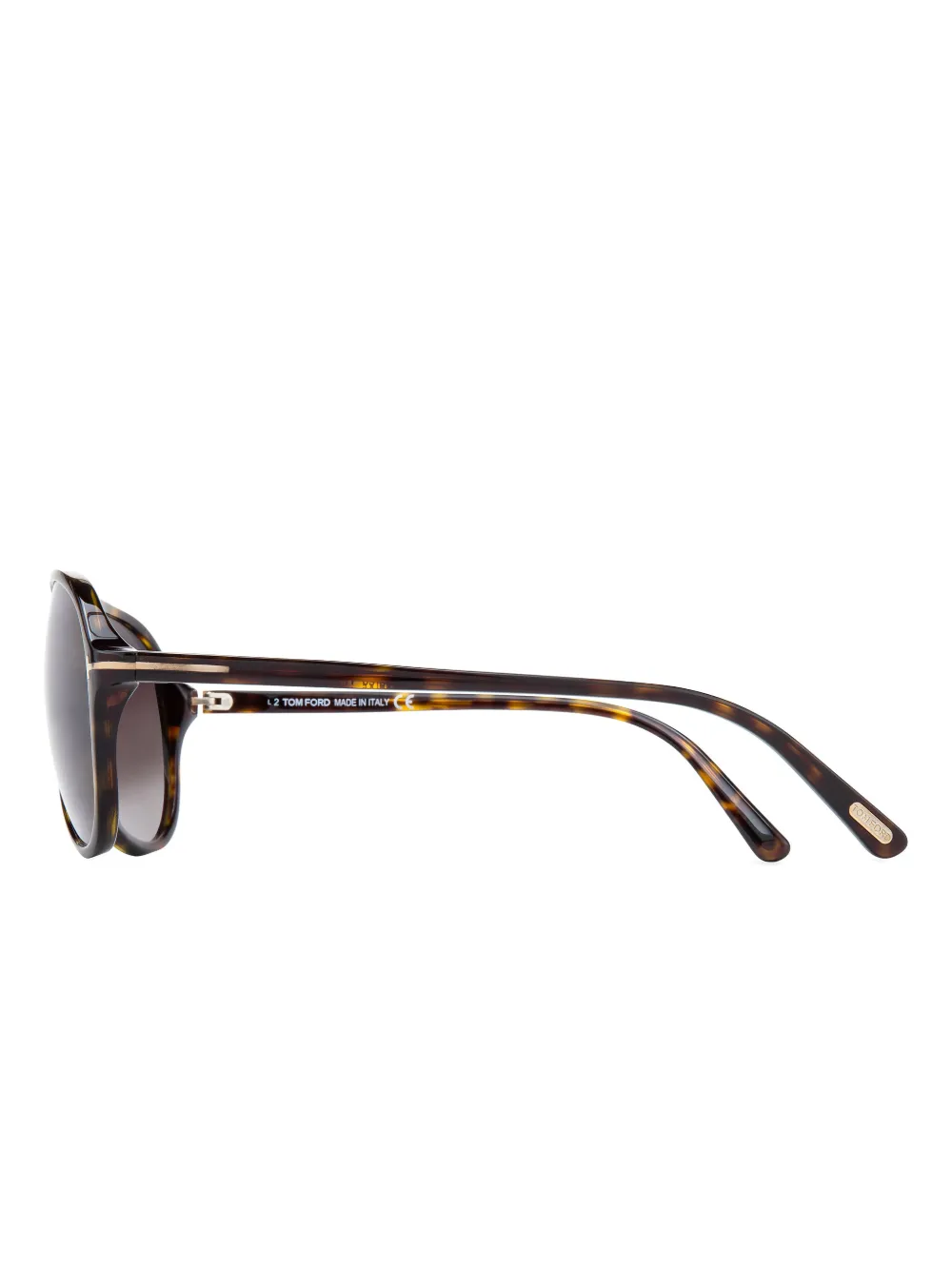 TOM FORD Zonnebril met oversized montuur Beige