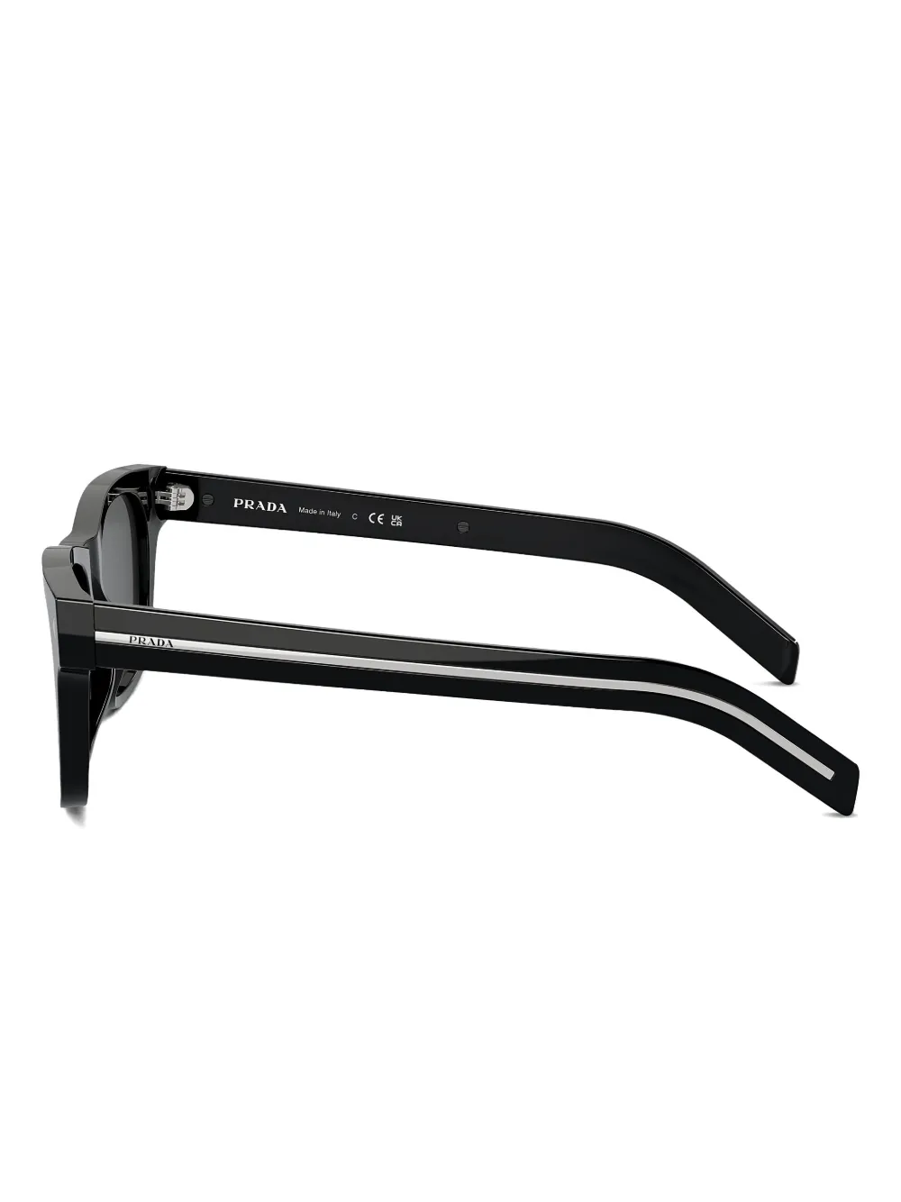 Prada Eyewear Zonnebril met vierkant montuur Zwart