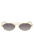Miu Miu Eyewear oval-frame sunglasses - Gold