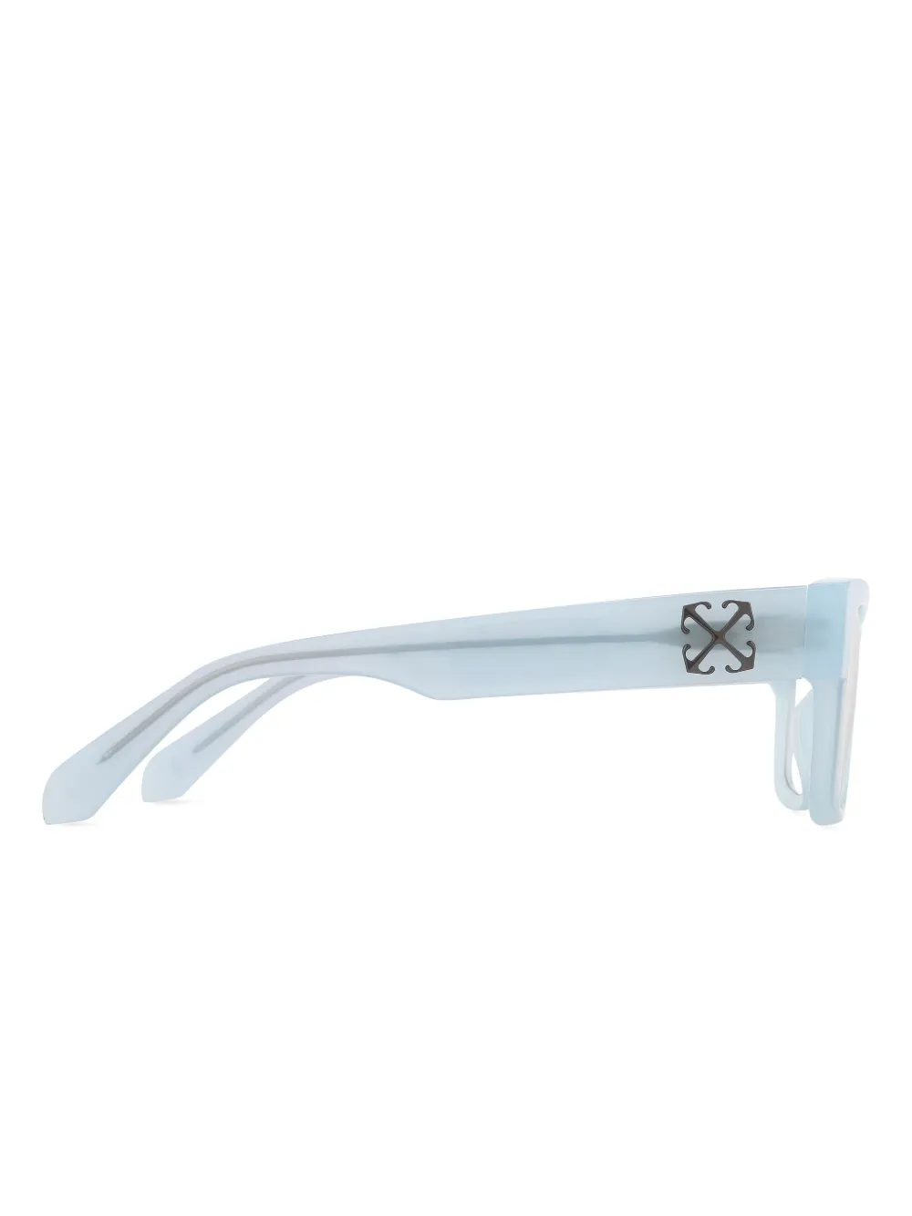 Off-White Frosted bril met vierkant montuur Blauw