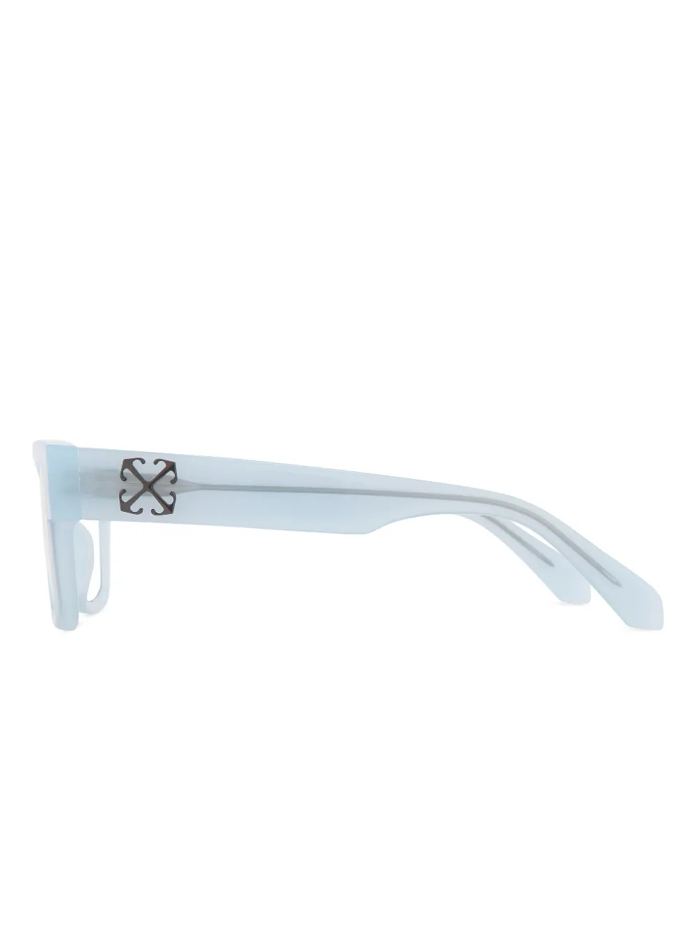 Off-White Frosted bril met vierkant montuur Blauw