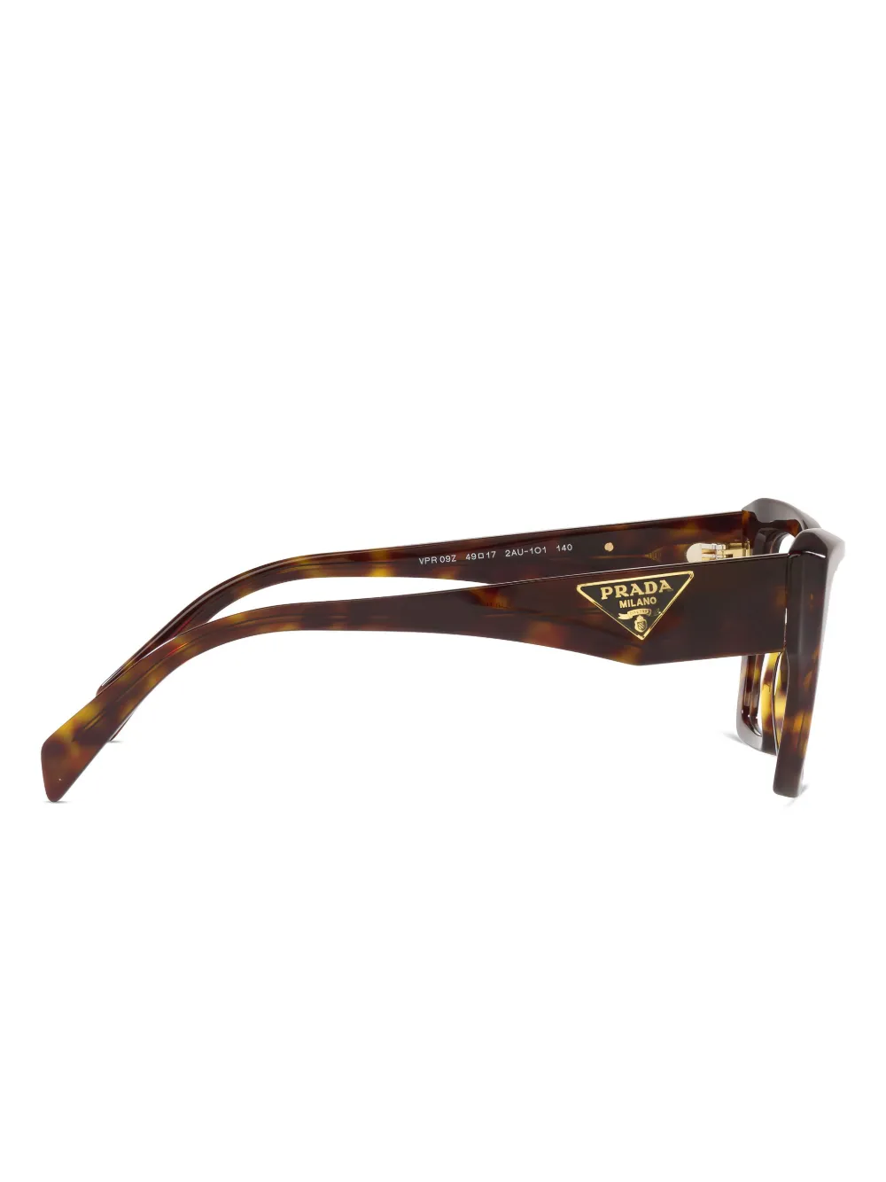 Prada Eyewear Bril met geometrisch montuur Bruin