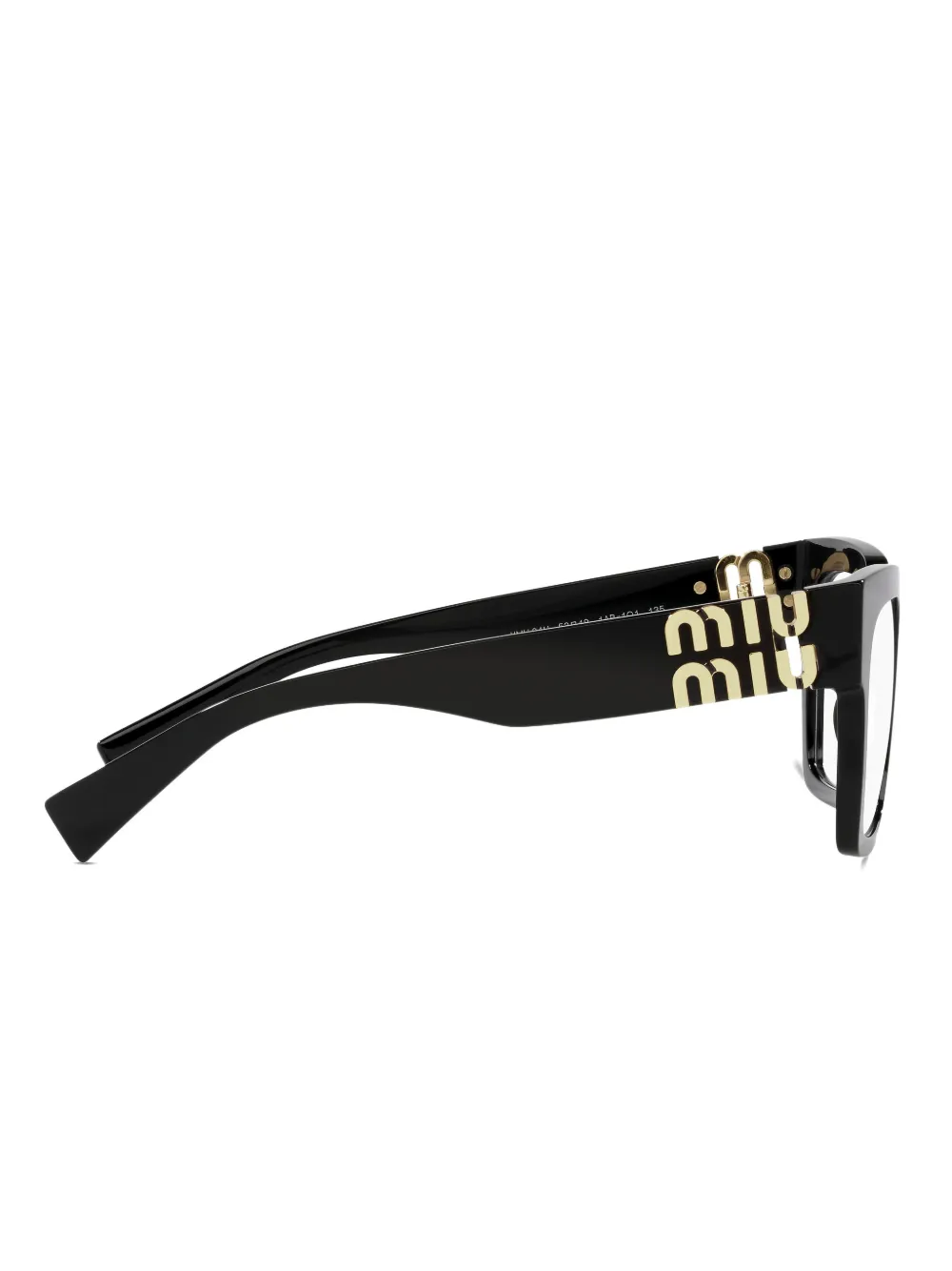 Miu Eyewear MU04UV bril met vierkant montuur Zwart