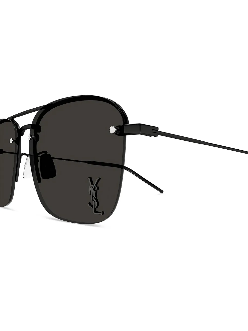 Saint Laurent square-frame sunglasses - Zwart