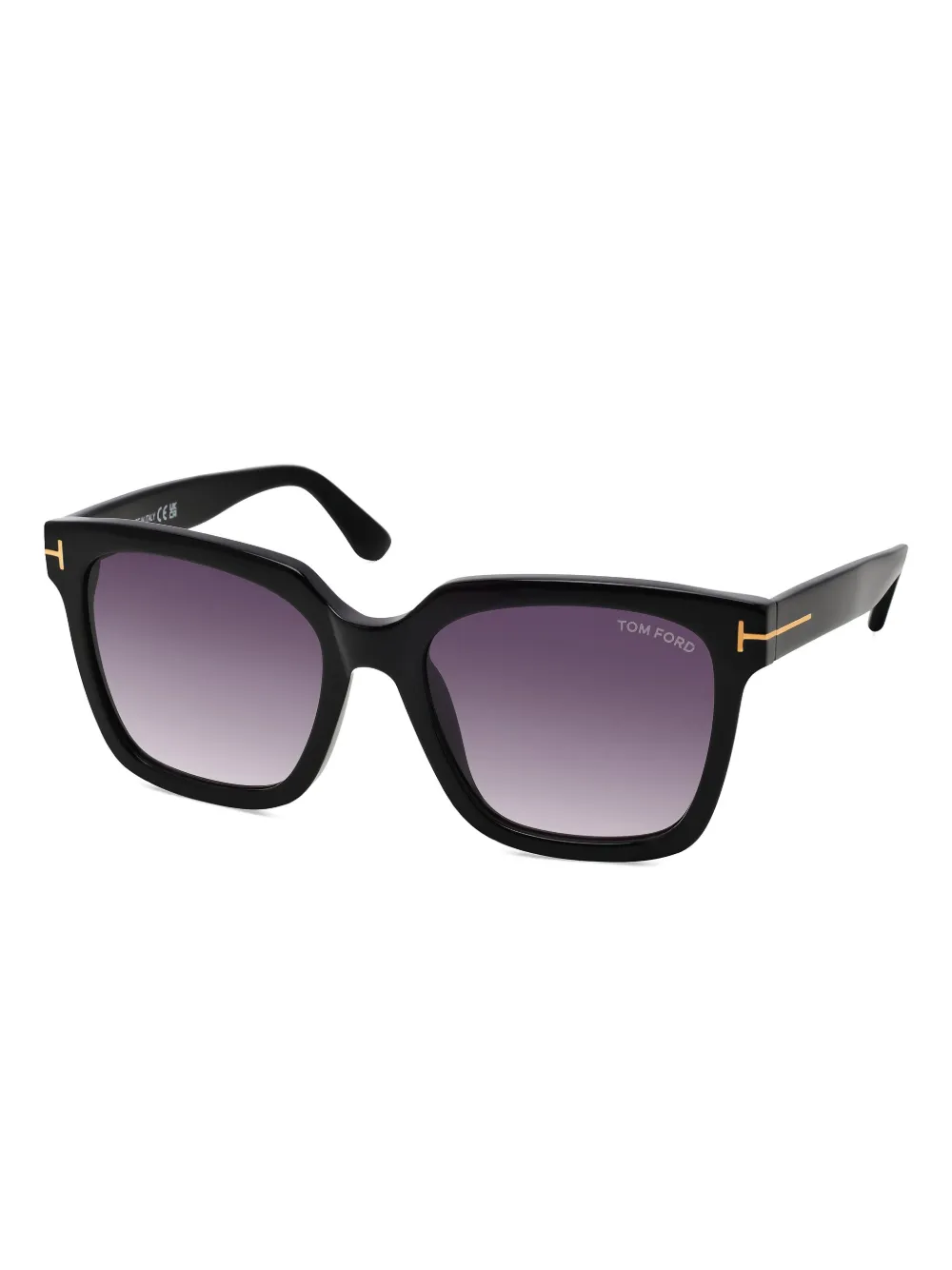 TOM FORD oversize-frame sunglasses - Zwart