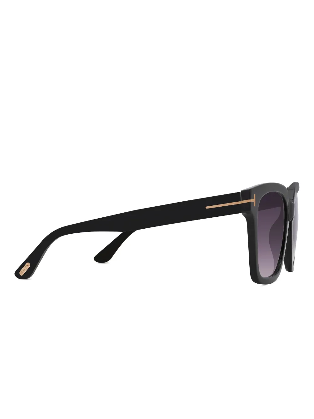 TOM FORD Zonnebril met oversized montuur Zwart