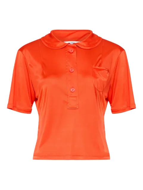 Maison Margiela satin polo shirt