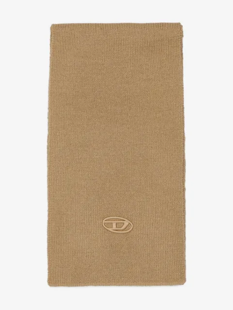 Diesel Kids logo-embroidered scarf