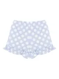 Sleeper dot-print ruffled shorts - Blue