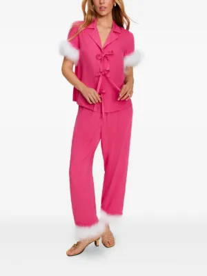 Sleeper Feather-Trim Pajama Sets Dresses FARFETCH